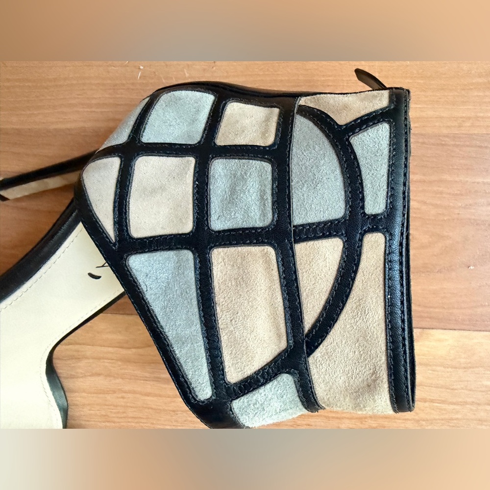 Via Spiga patchwork cuffed high heel sandal Size 9 - Picture 6 of 8